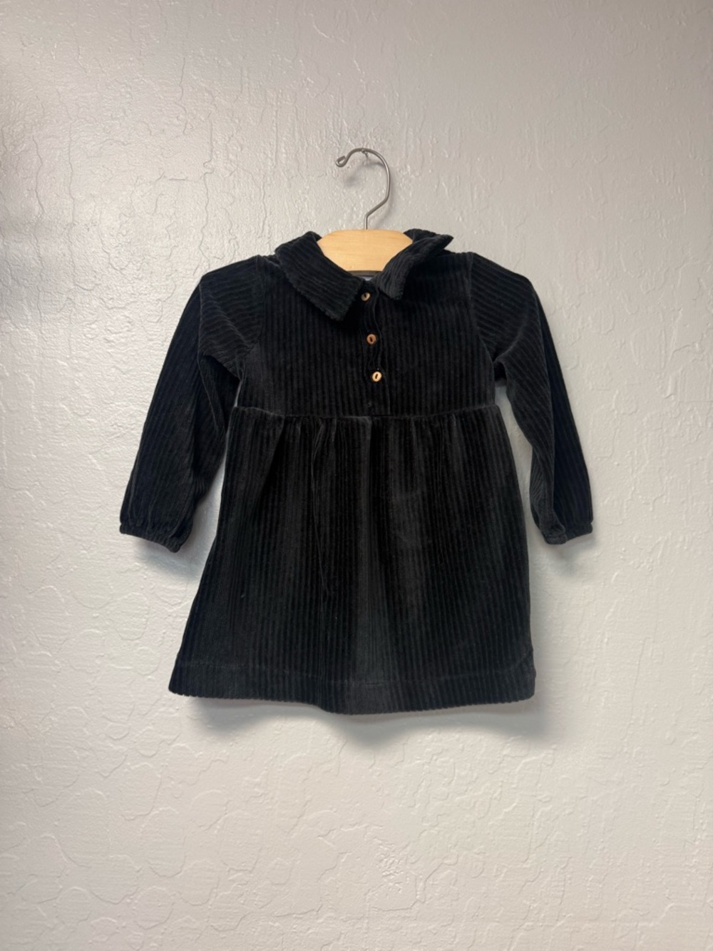 $20 ADD ON Zara Black Ribbed Collar Dress Velvet 12-18M Janie and Jack Jamie Kay